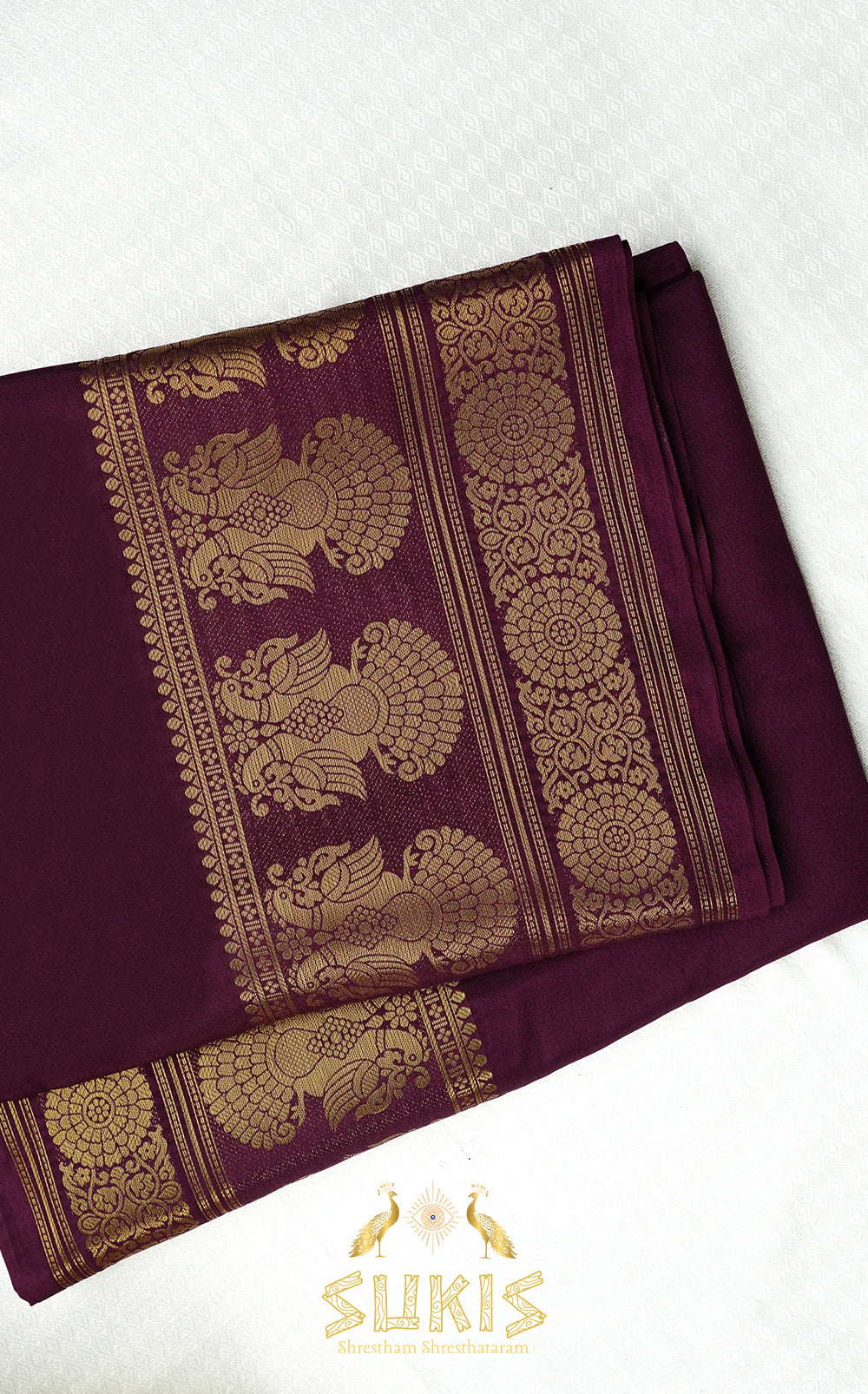 Mysore Silk Crepe Gandaberunda