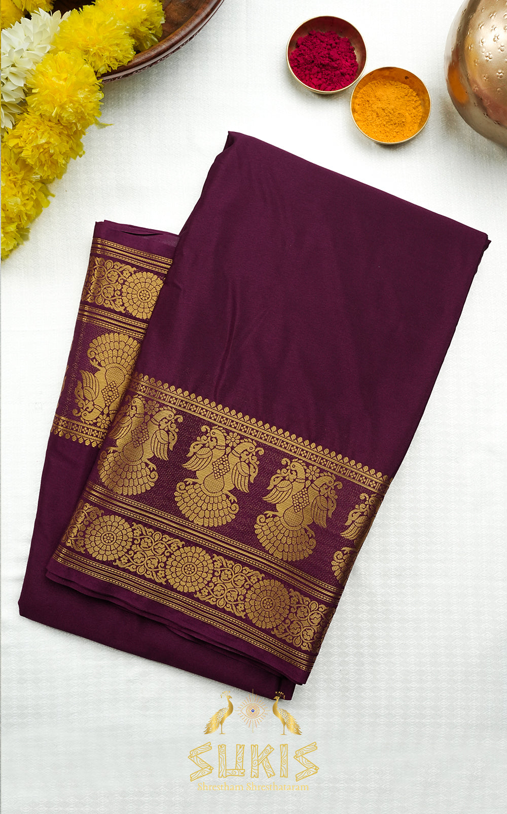 Mysore Silk Crepe Gandaberunda