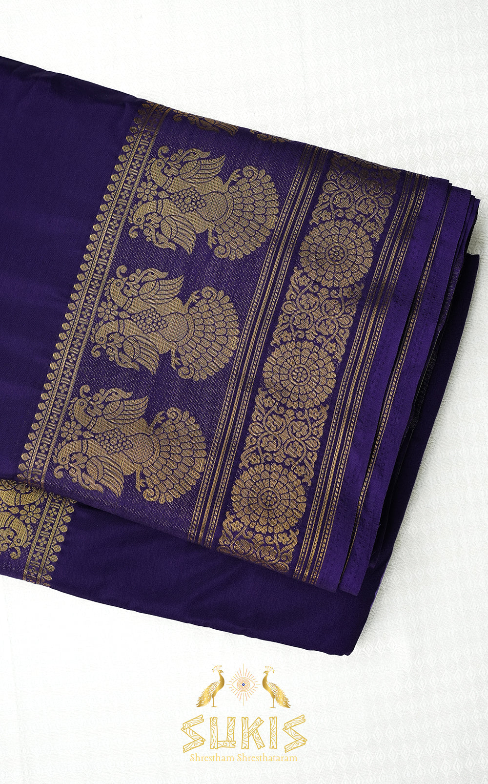 Mysore Silk Crepe Gandaberunda