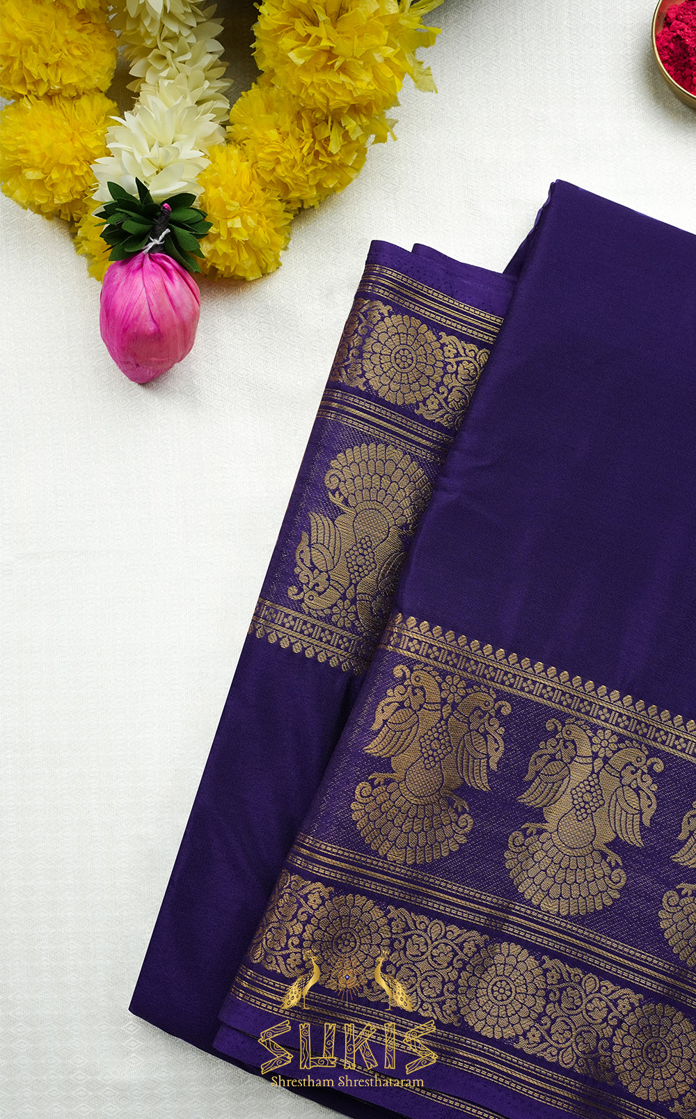 Mysore Silk Crepe Gandaberunda