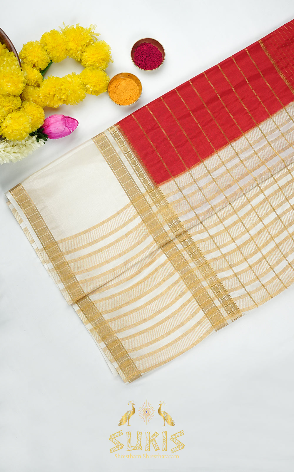 Mysore Silk Crepe Big Border
