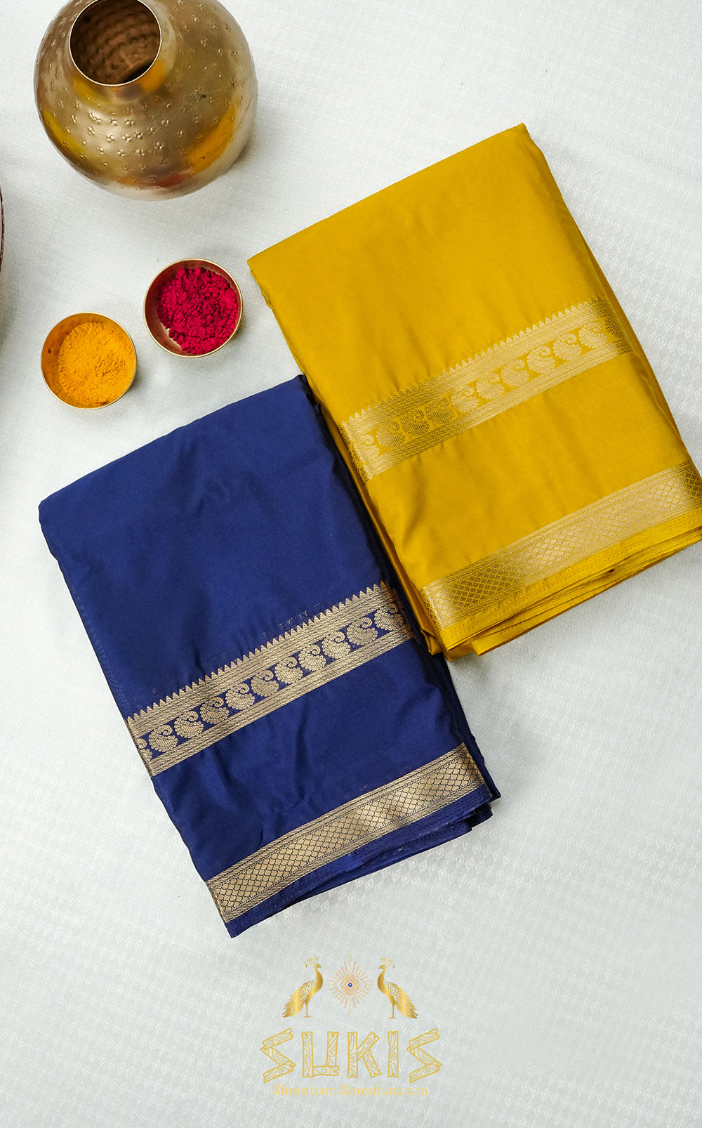 Mysore Silk Crepe Bentex Border
