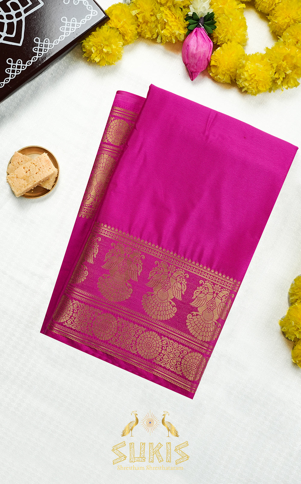 Mysore Silk Crepe Gandaberunda