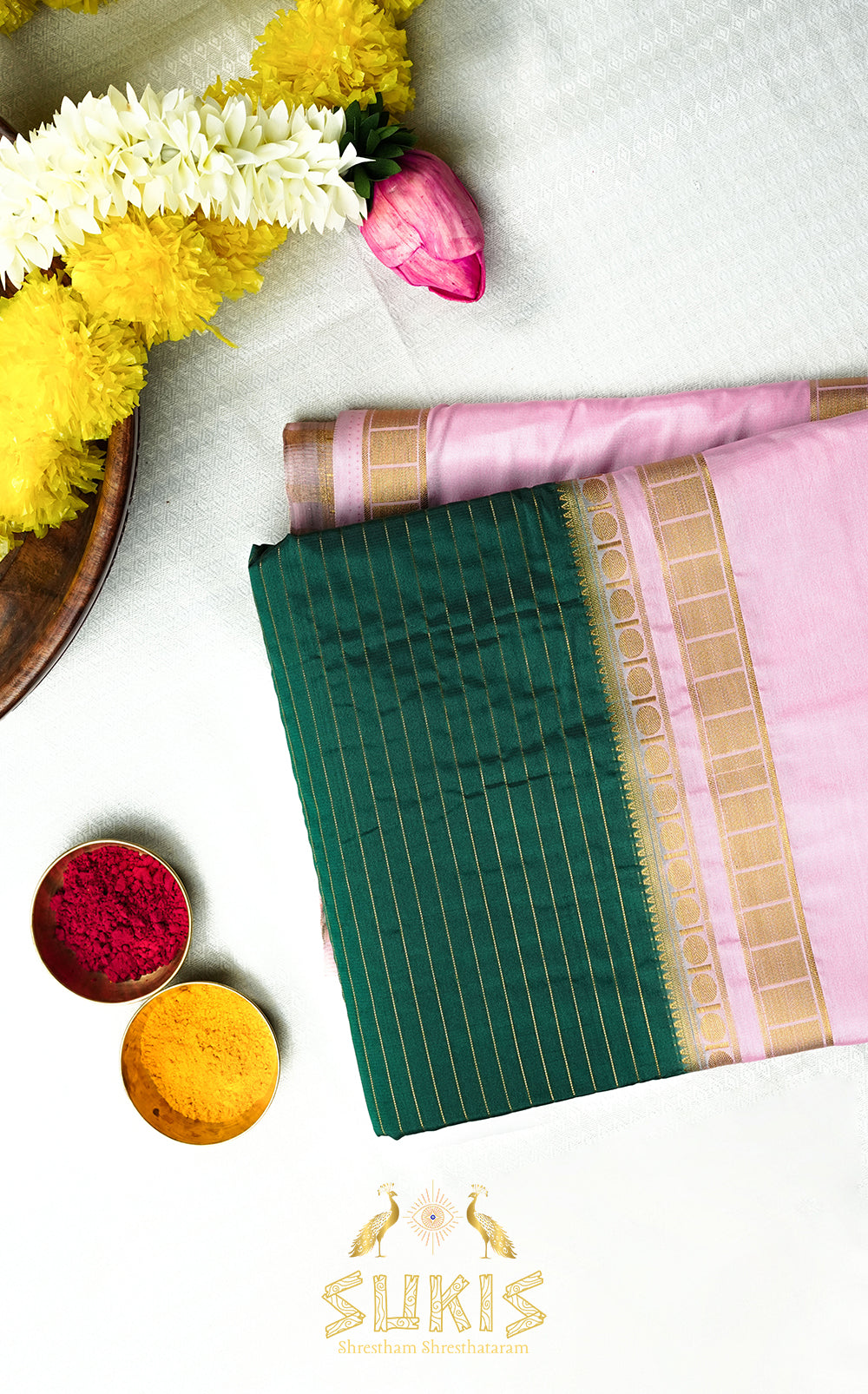 Mysore Silk Crepe Big Border