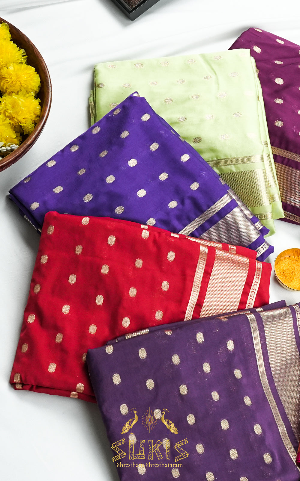 Mysore Silk Crepe Self