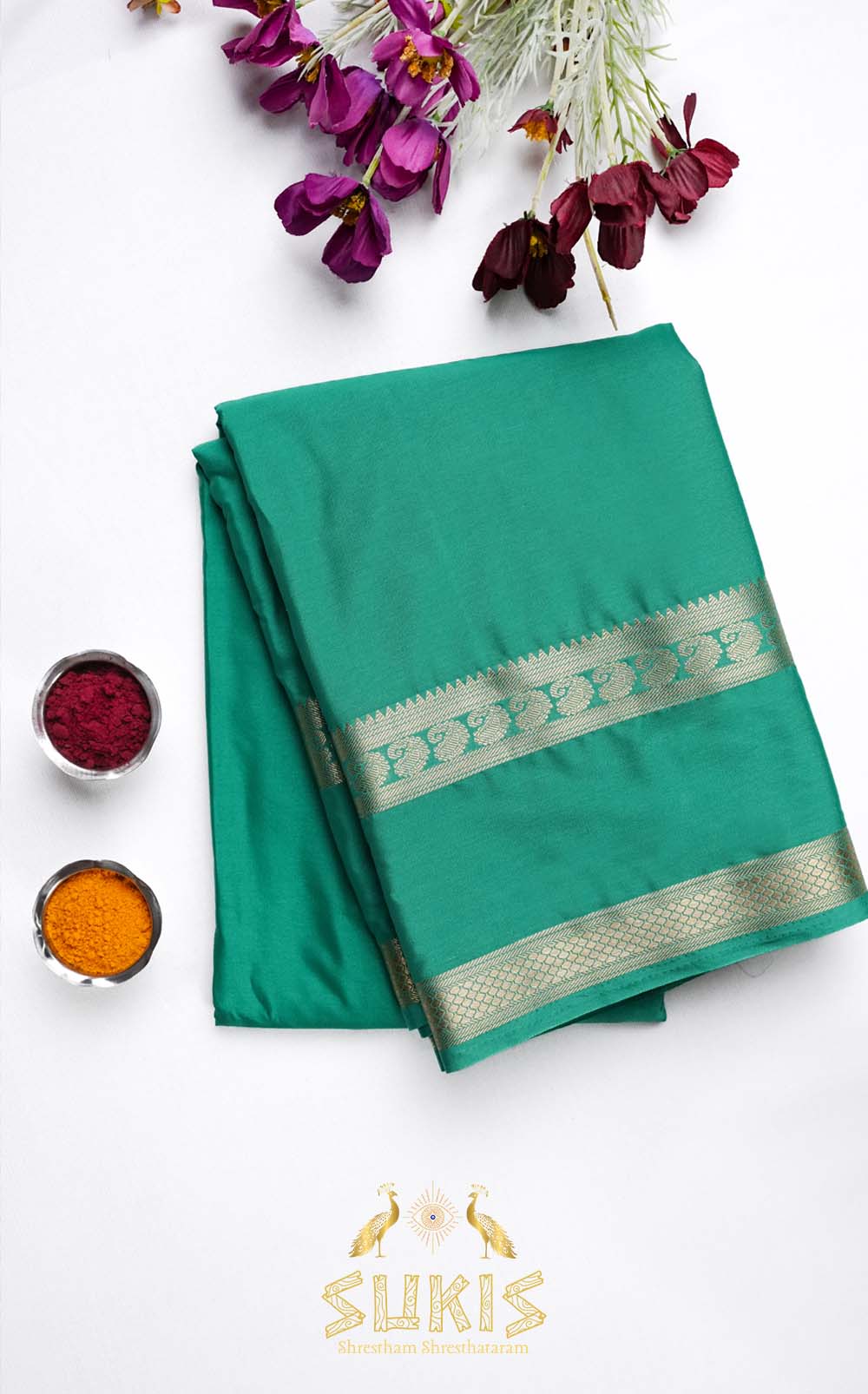 Mysore Silk Crepe Bentex Border