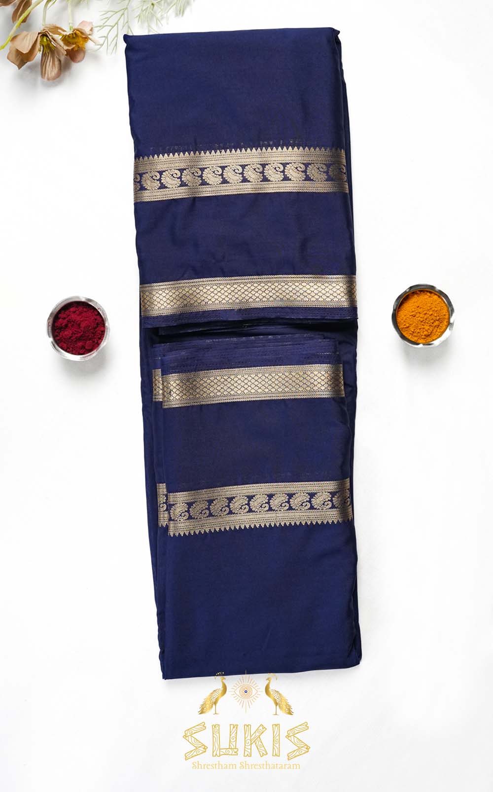 Mysore Silk Crepe Bentex Border