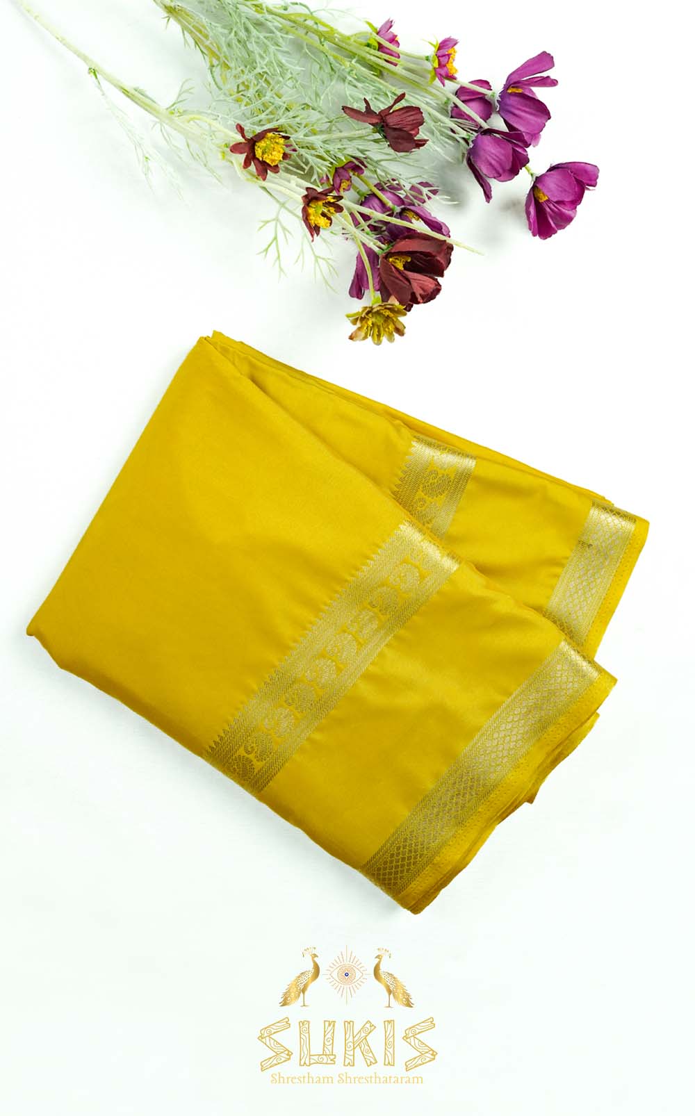 Mysore Silk Crepe Bentex Border