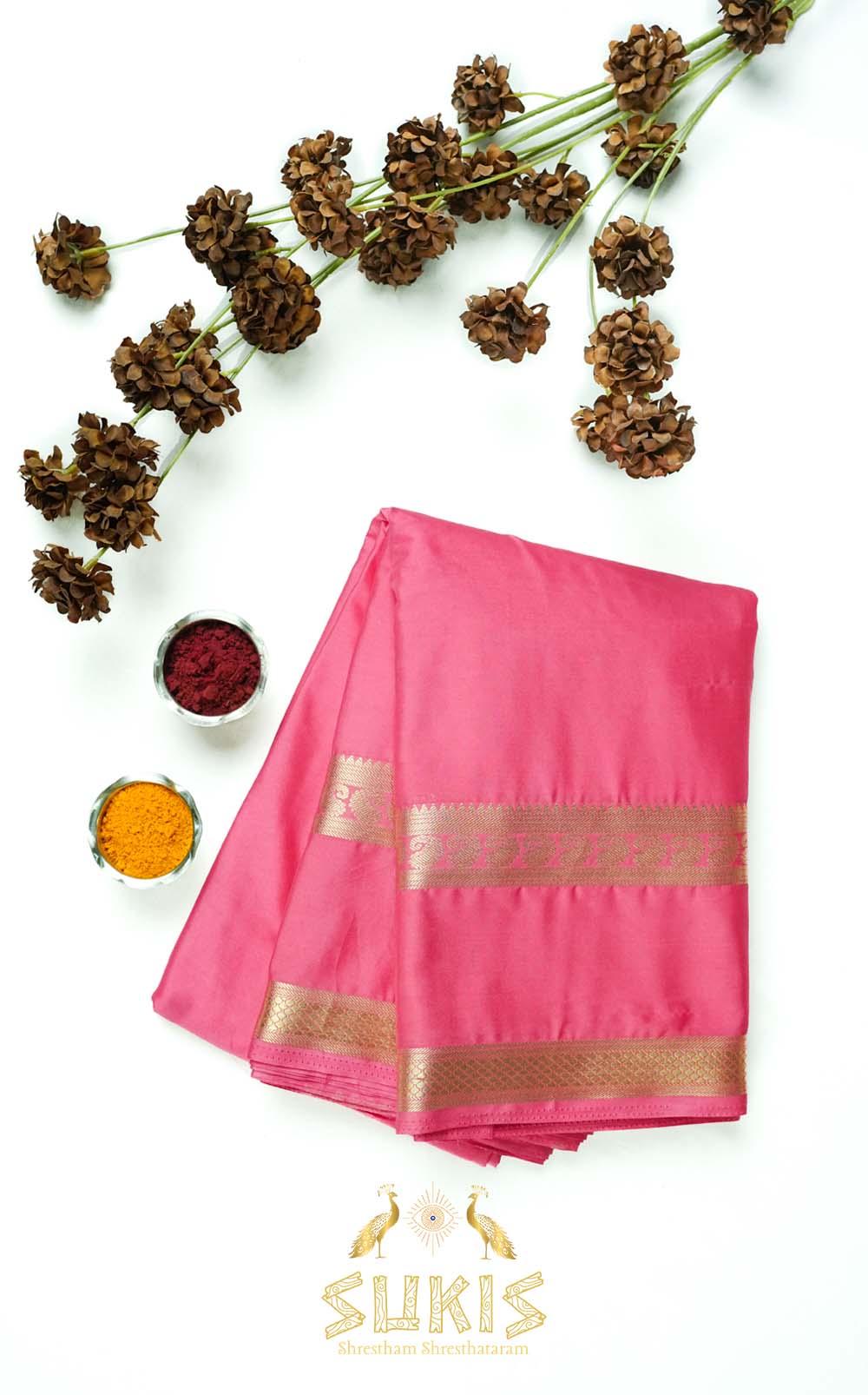 Mysore Silk Crepe Bentex Border