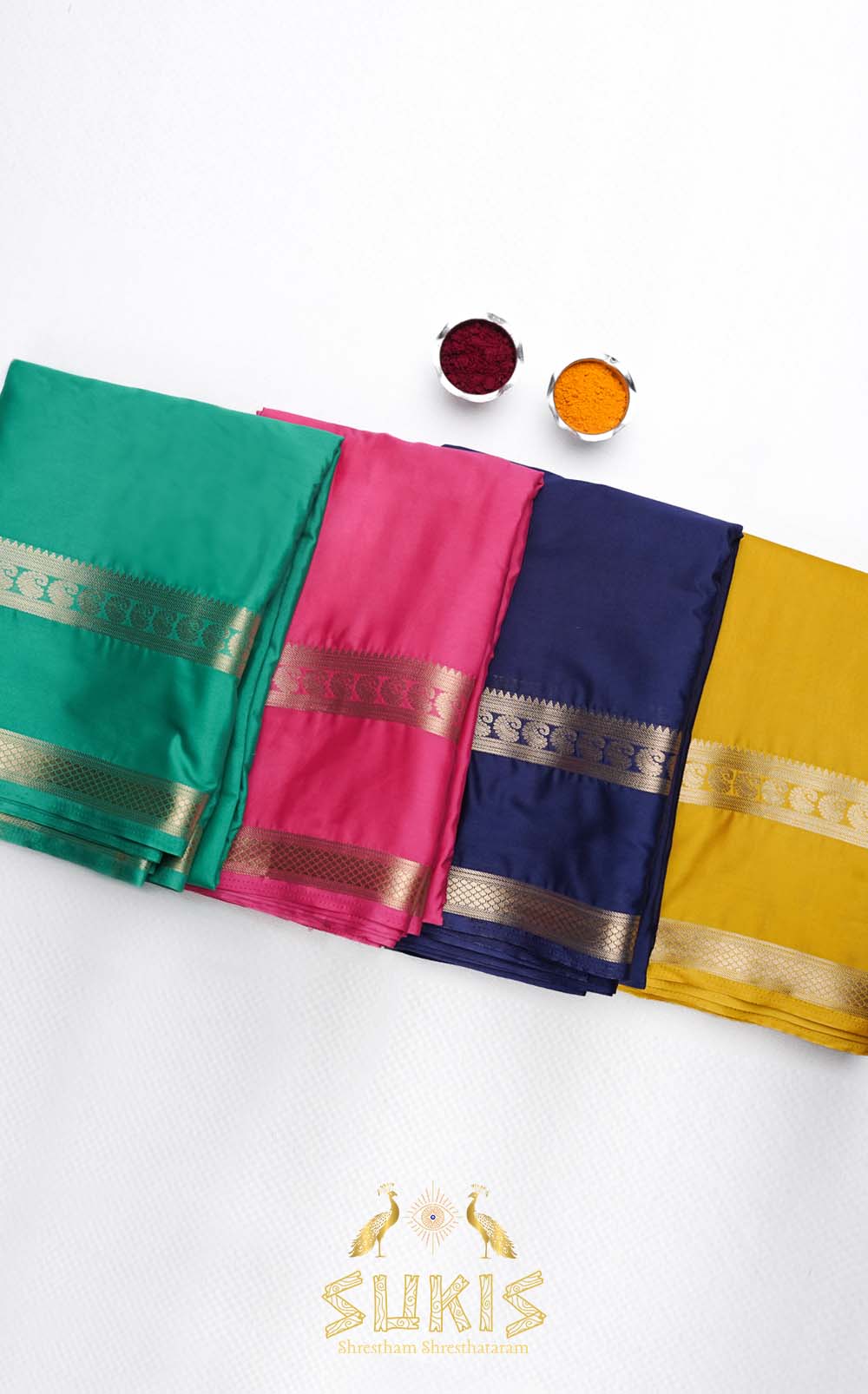 Mysore Silk Crepe Bentex Border