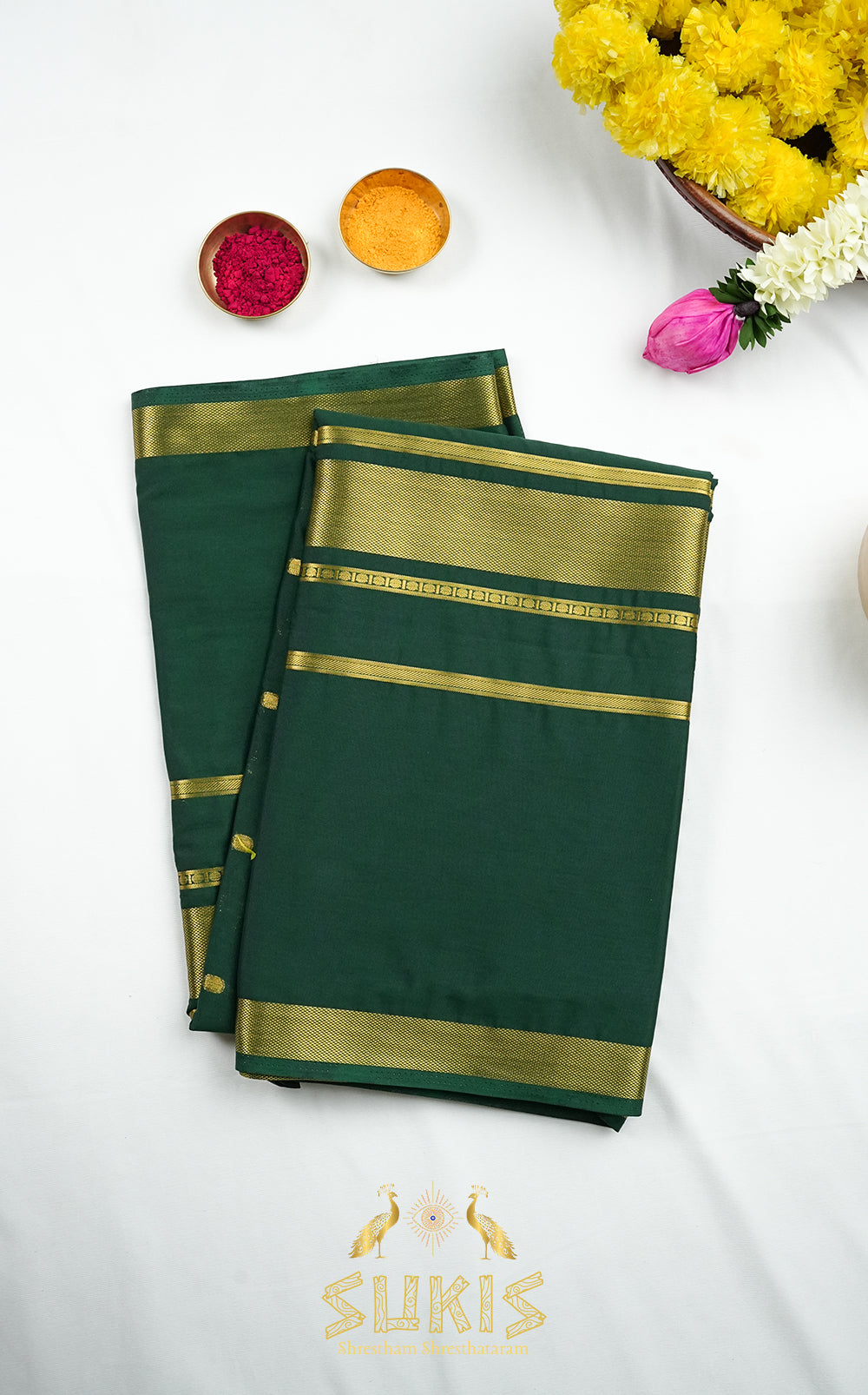 Mysore Silk Crepe Self