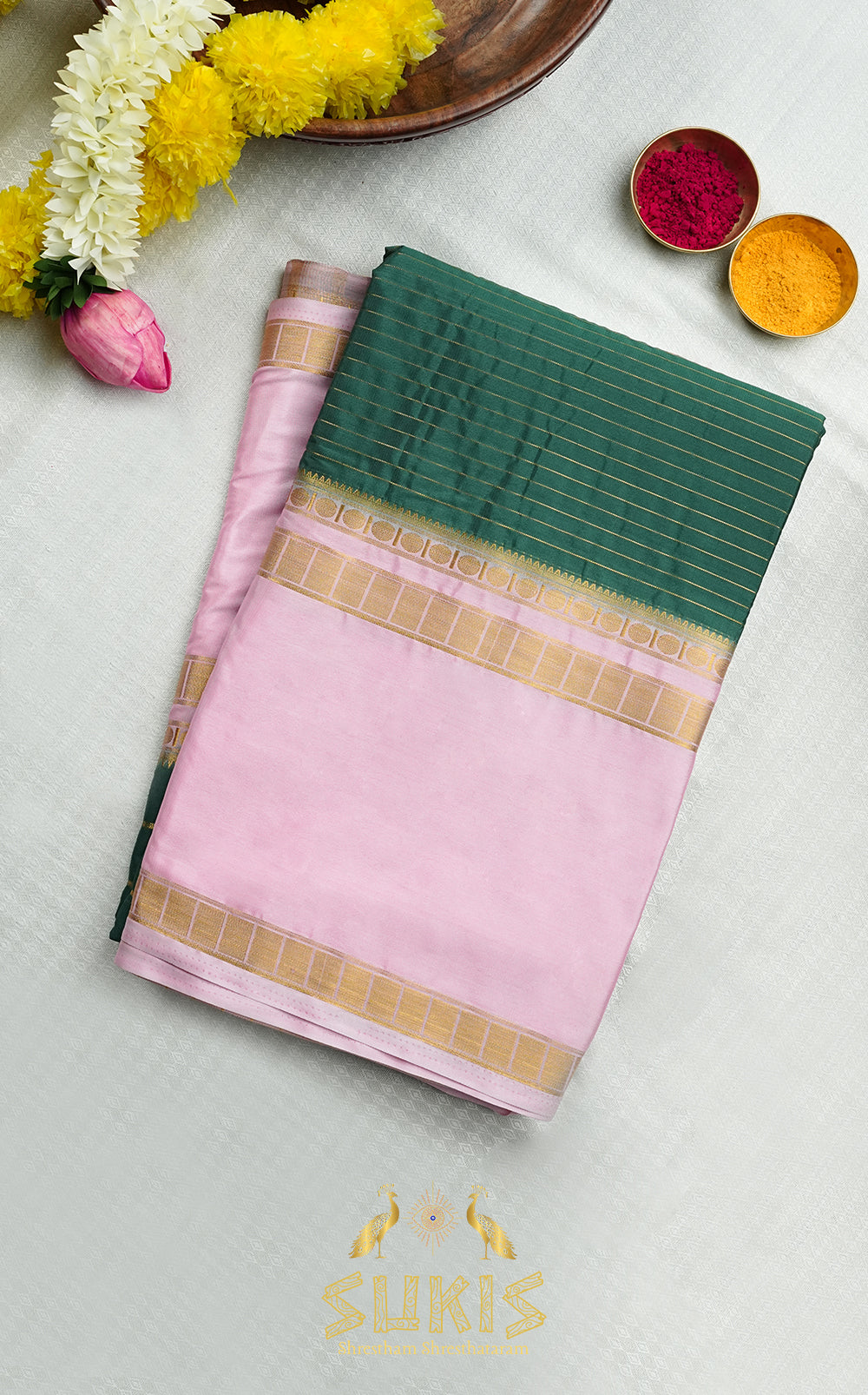 Mysore Silk Crepe Big Border
