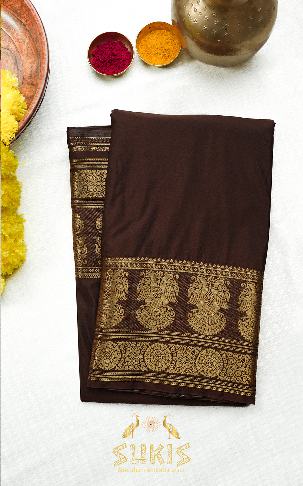 Mysore Silk Crepe Gandaberunda