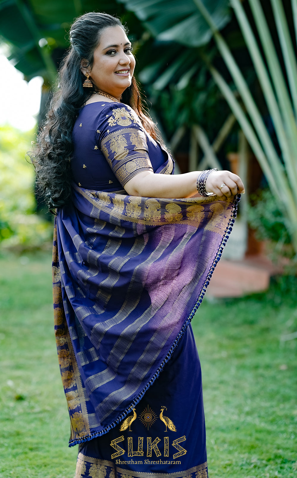 Mysore Silk Crepe Gandaberunda