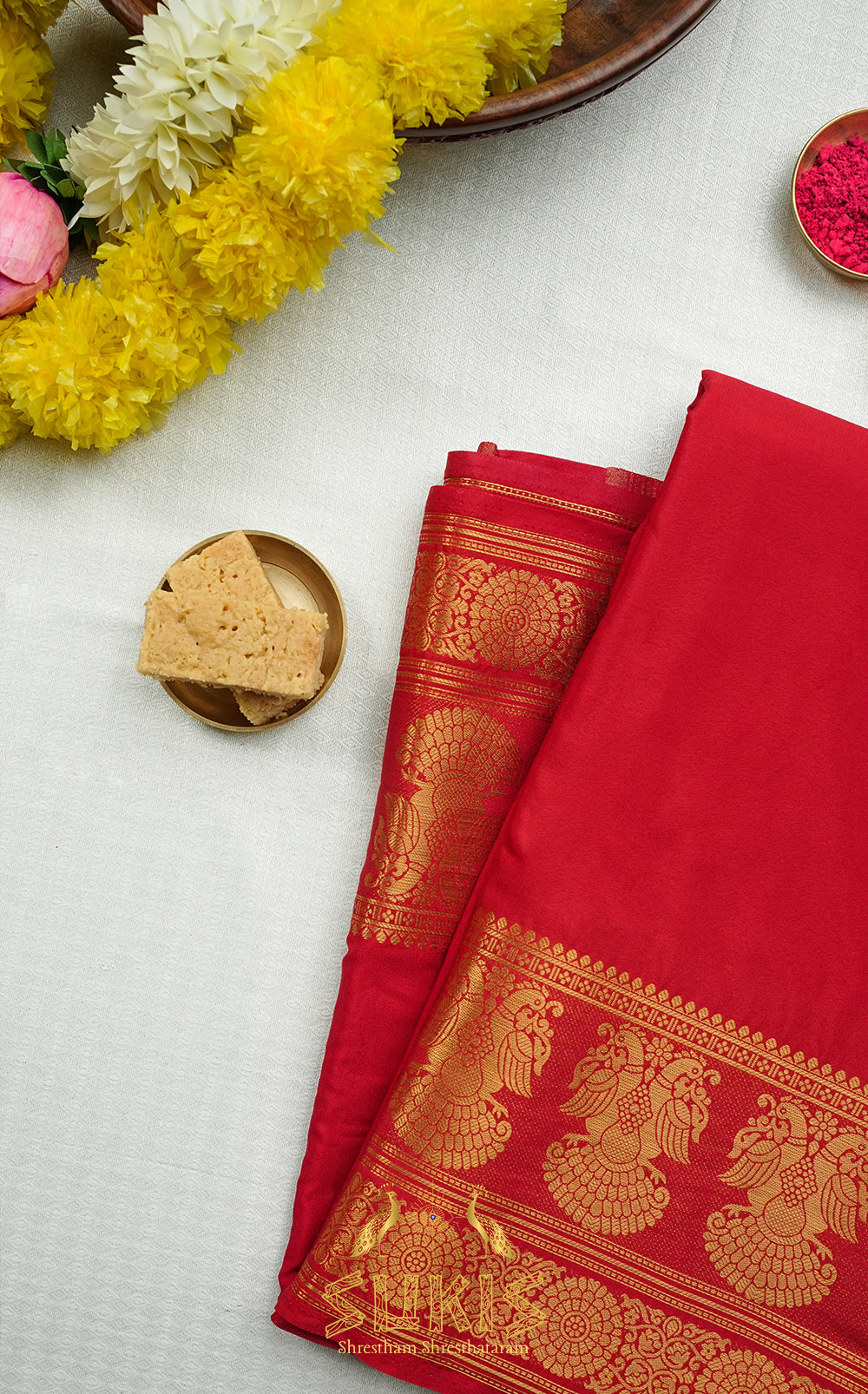 Mysore Silk Crepe Gandaberunda
