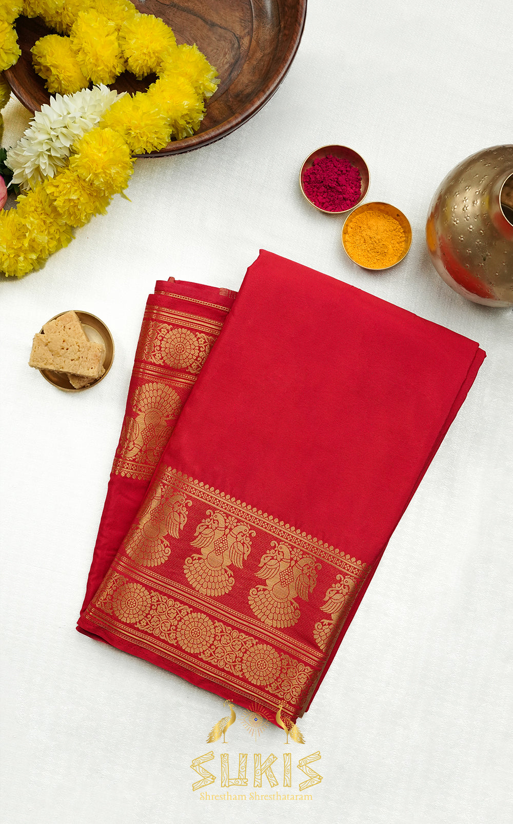 Mysore Silk Crepe Gandaberunda
