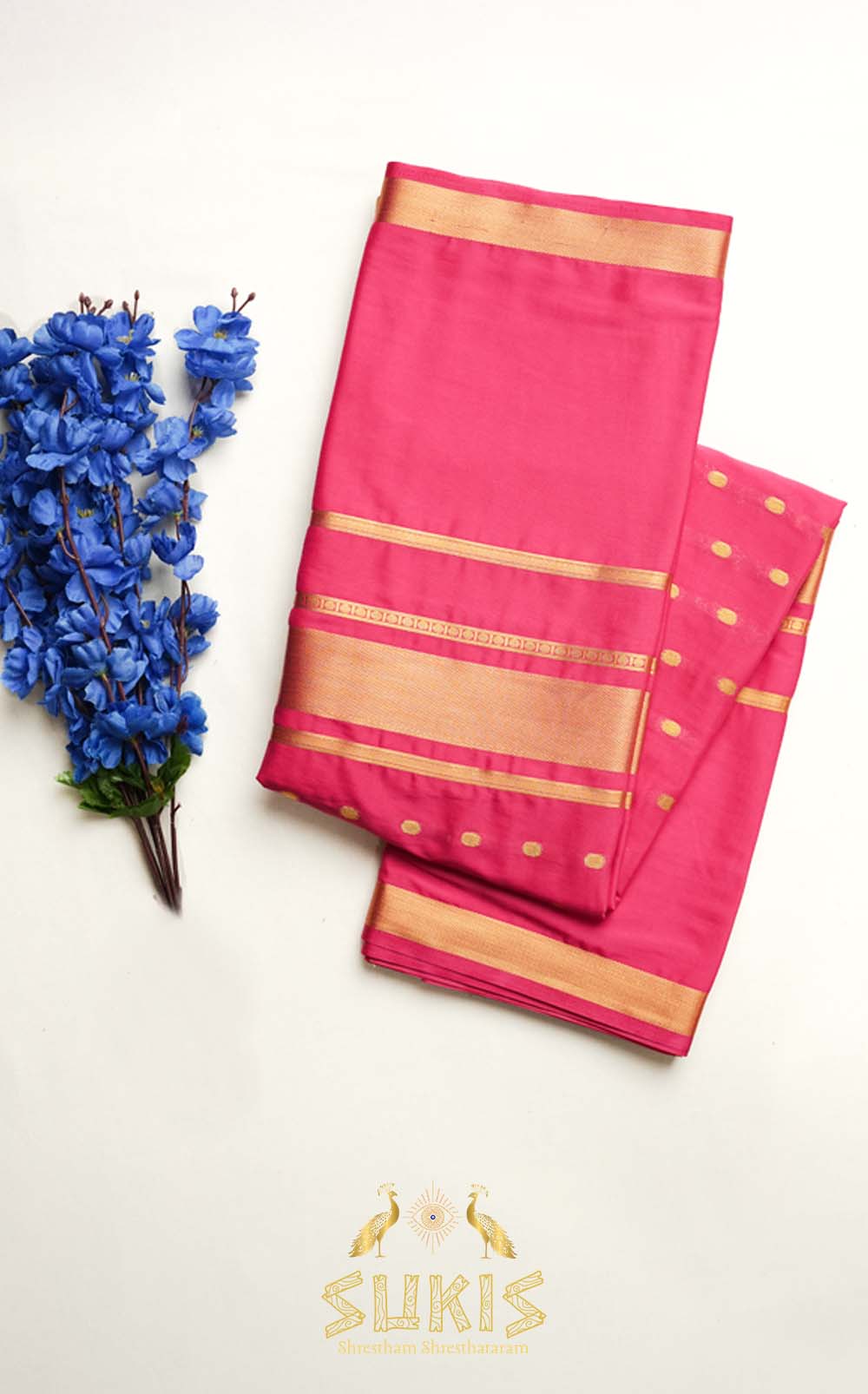 Mysore Silk Crepe Self