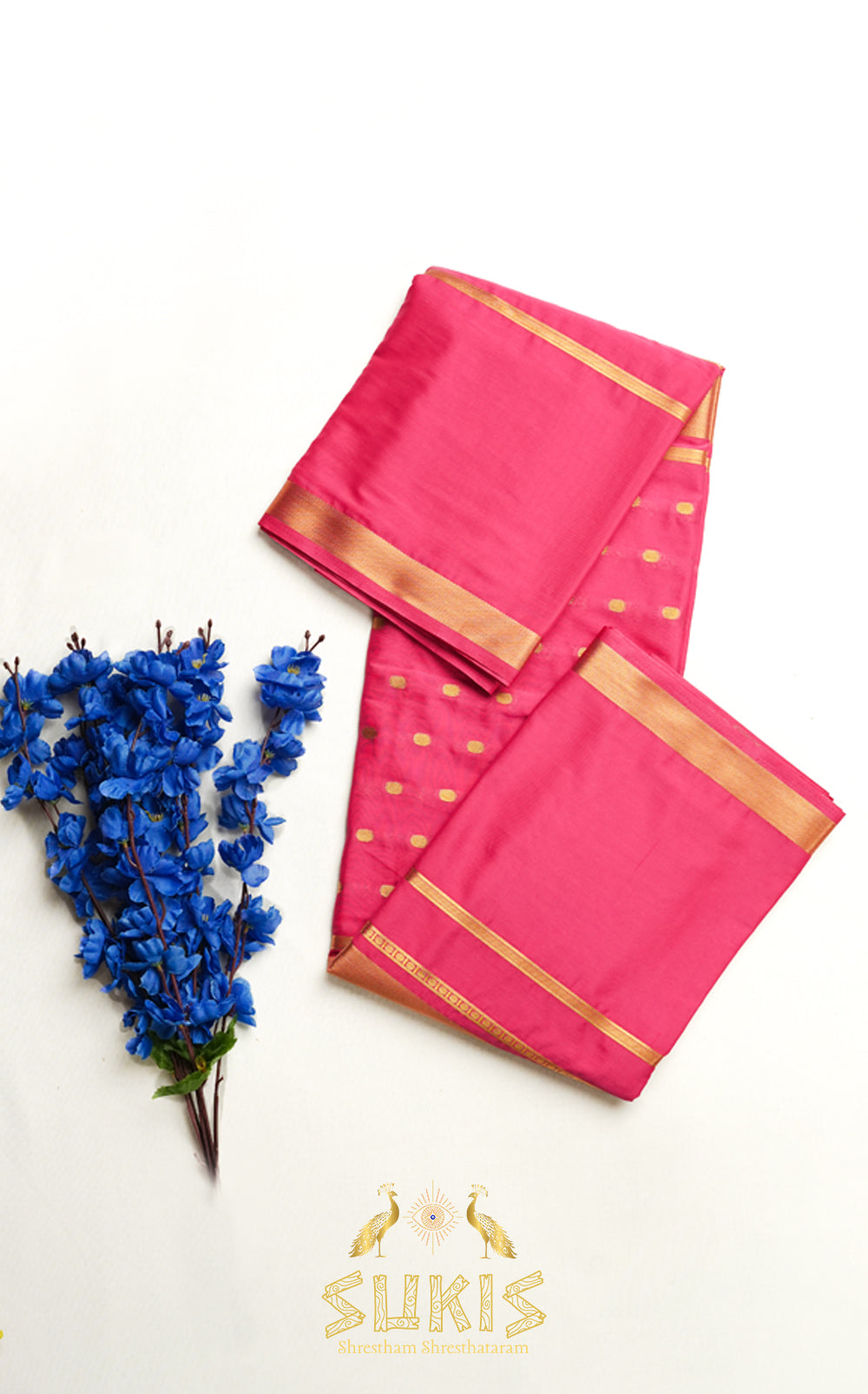 Mysore Silk Crepe Self