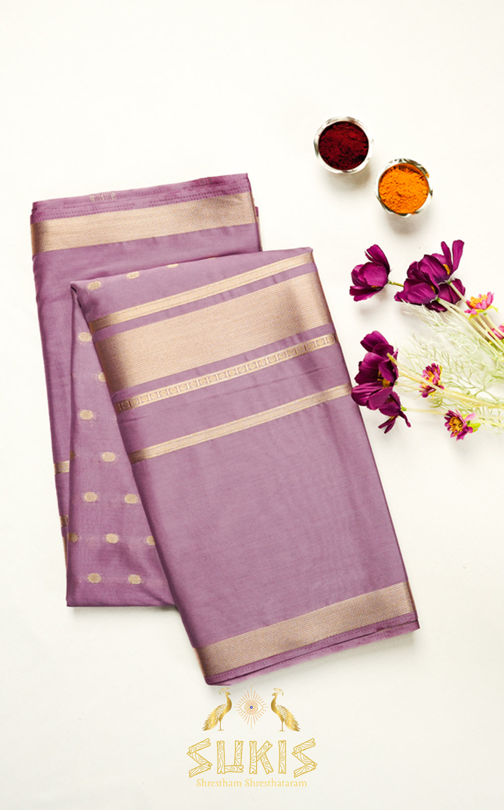 Mysore Silk Crepe Self