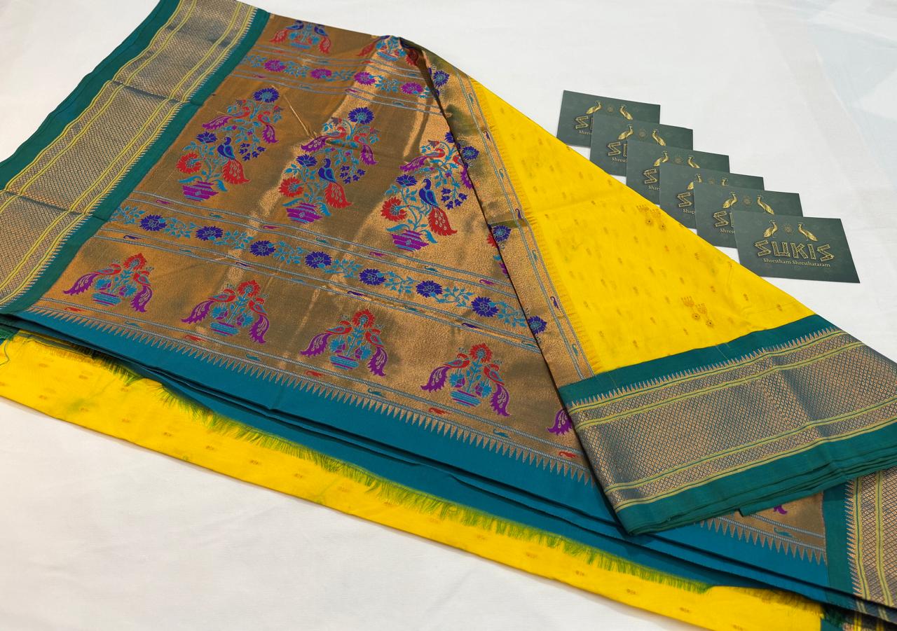 Paithani SemiSilk Jumka