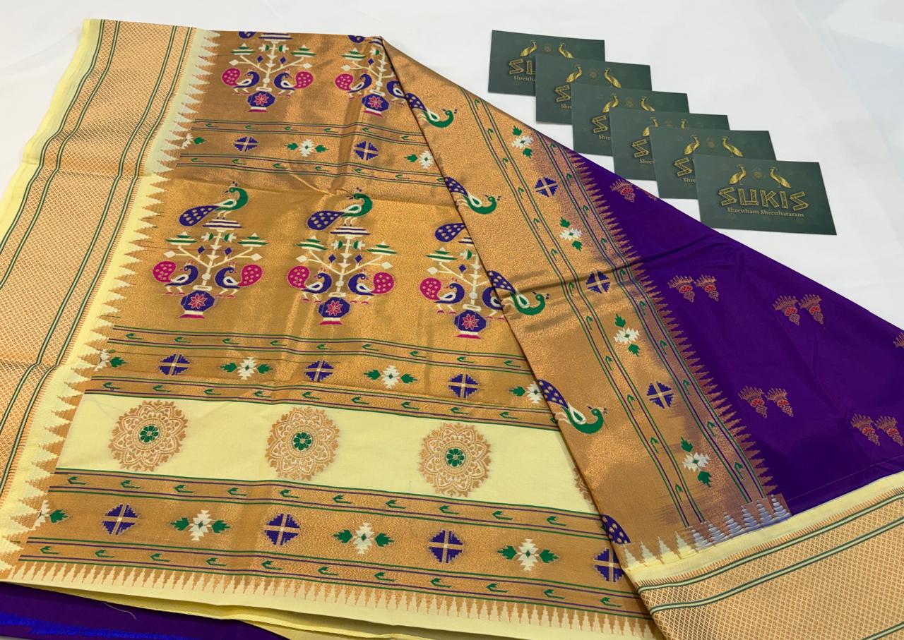 Paithani SemiSilk Jumka
