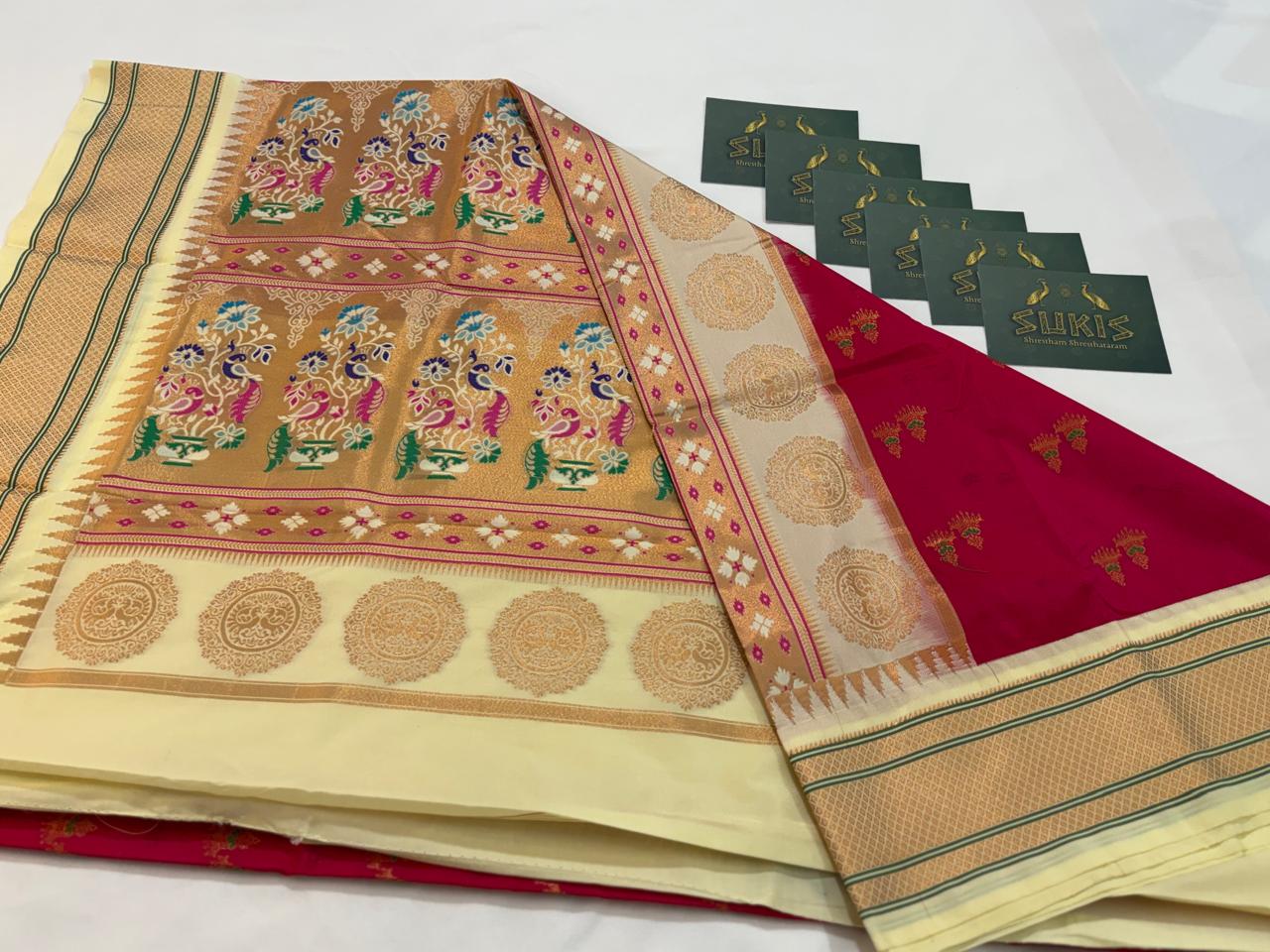 Paithani SemiSilk Jumka